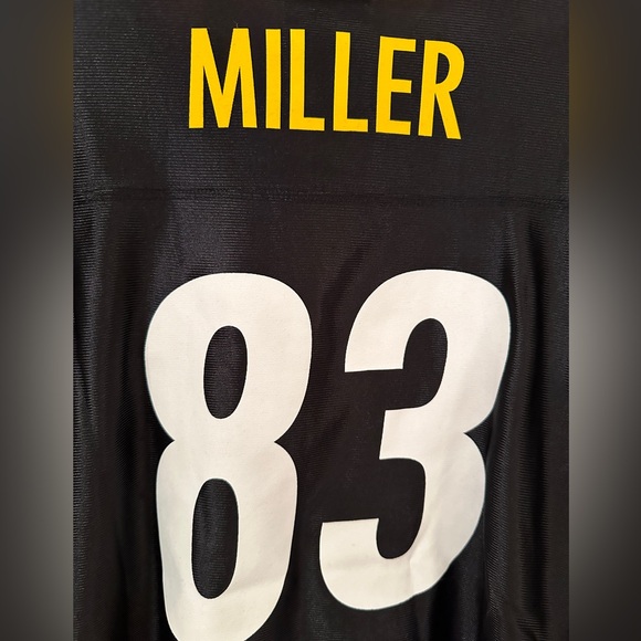 💛🖤💛NEW NFL Team Pittsburgh Steelers Heath Miller Youth XL Jersey Kids 💛🖤💛 - Picture 4 of 7